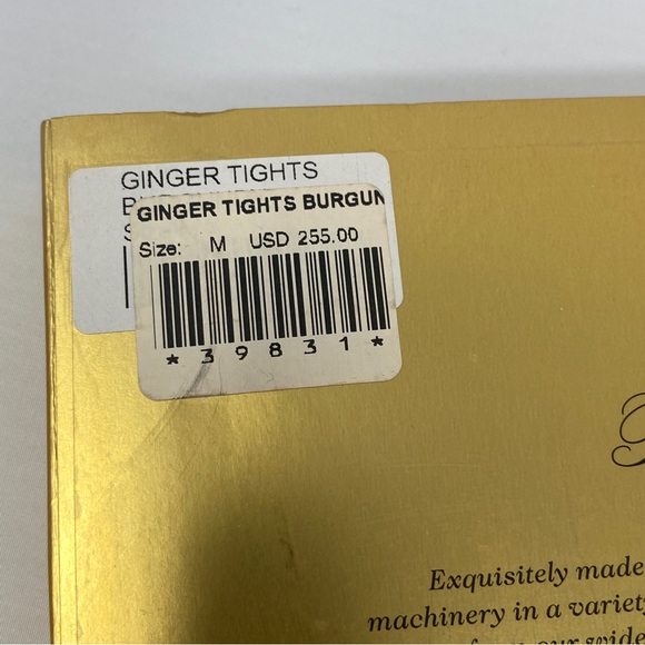 Agent Provocateur Ginger SOIREE Burgundy Tights NEW $255 - Picture 9 of 12